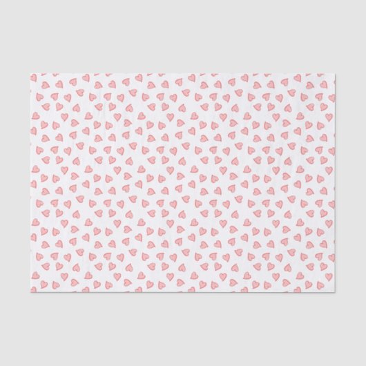 Papier Mousseline Coeurs de flottement (Recto)