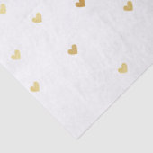 Papier Mousseline Coeurs de glamour d'or (Détail)
