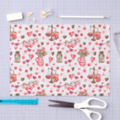 Papier Mousseline Coeurs de la Saint Valentin (Artisanat)