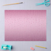 Papier Mousseline Coeurs de Parties scintillant en verre rose (Artisanat)