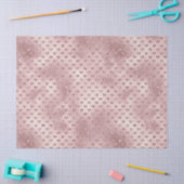 Papier Mousseline Coeurs de Parties scintillant rose   (Artisanat)