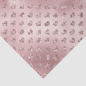 Papier Mousseline Coeurs de Parties scintillant rose   (Détail)