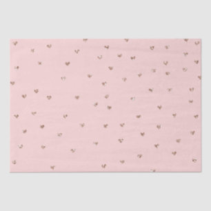 Papier Mousseline Coeurs de Parties scintillant rose Fille