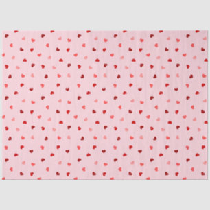 Papier Mousseline Coeurs de Saint-Valentin en rose