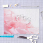 Papier Mousseline Coeurs de verre romantique Pétales Roses (Artisanat)