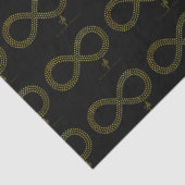 Papier Mousseline Coeurs d'infinité en laiton d'or (Détail)