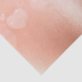 Papier Mousseline Coeurs d'or rose (Détail)