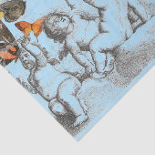 PAPIER MOUSSELINE COEURS ET ANGELS PAPIER EN TISSU DE BÂTIMENT (Détail)