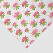 Papier Mousseline Coeurs Et Fleurs (Détail)