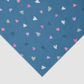 Papier Mousseline Coeurs mignons Valentines (Détail)