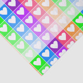 Papier Mousseline Coeurs Ombres (Détail)