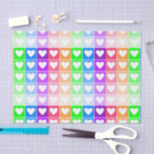 Papier Mousseline Coeurs Ombres (Artisanat)