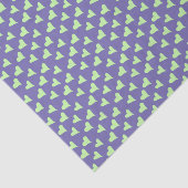 Papier Mousseline Coeurs pour Découpage vert et pourpre (Détail)