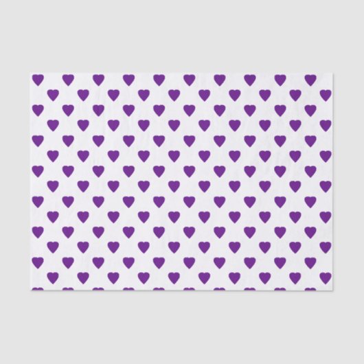 Papier Mousseline Coeurs pourpres sur papier papier papier tissu Arr (Recto)