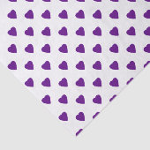 Papier Mousseline Coeurs pourpres sur papier papier papier tissu Arr (Détail)