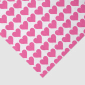 Papier Mousseline Coeurs roses (Détail)