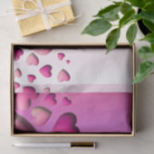 Papier Mousseline Coeurs roses en 3D mignonnes La Saint Valentin (Cadeau)