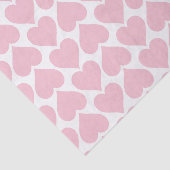 Papier Mousseline Coeurs roses Motif, Romantique, Amour (Détail)