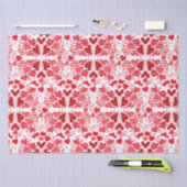 Papier Mousseline Coeurs rouge, rose et blanc Valentin (Artisanat)