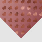 Papier Mousseline Coeurs rouges (Détail)