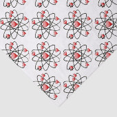 Papier Mousseline Coeurs rouges de Saint Valentin atomique (Détail)
