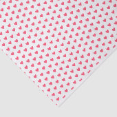 Papier Mousseline Coeurs rouges lumineux d'amour et d'amitié (Détail)