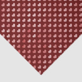 Papier Mousseline Coeurs rouges roses Ombre (Détail)