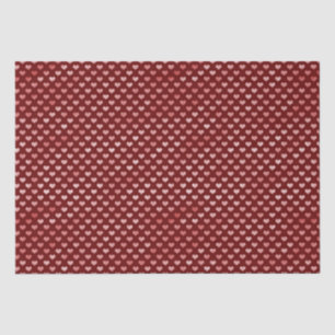 Papier Mousseline Coeurs rouges roses Ombre