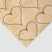 Papier Mousseline Coeurs sur câble (Détail)