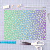 Papier Mousseline Coeurs sur coloré (Artisanat)