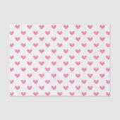 Papier Mousseline Coeurs Whimsical Rose (Recto)