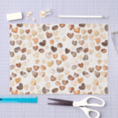 Papier Mousseline Coffee Bean Hearts Coffee First (Artisanat)