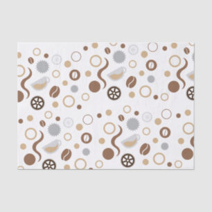 Papier Mousseline Coffee Bean Technology Concepteur Tissu