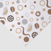 Papier Mousseline Coffee Bean Technology Concepteur Tissu (Détail)