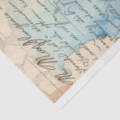 Papier Mousseline Coffee Ephemera Aquarelle Collage (Détail)