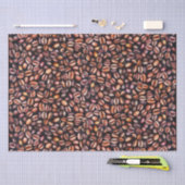 Papier Mousseline Coffee Haricots crayon Motif Rustique Brown (Artisanat)