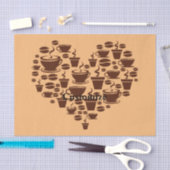 Papier Mousseline Coffee Lover Heart Thunder_Cove (Artisanat)
