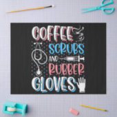 Papier Mousseline COFFEE SCRUBS RUBBER GLOVES RN Infirmière inscrite (Artisanat)