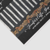 Papier Mousseline Coffee Shop Haricots Stried Script Typography Chal (Détail)