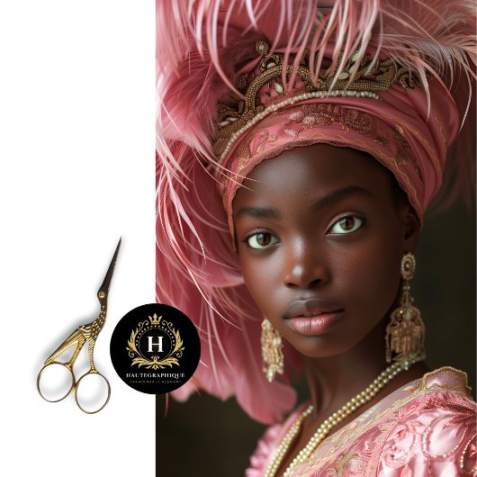 Papier Mousseline Coiffure en plumes roses avec découpage en couronn