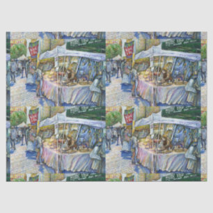 Papier Mousseline Coin de Flying Pig Farm et Wine a Bit.