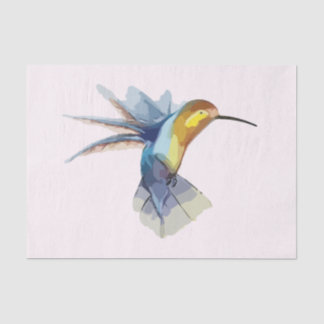 Papier Mousseline colibri aquarelle pacifique beau dessin
