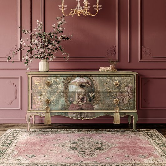 Papier Mousseline Colibri d'or Damask Patina