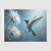 Papier Mousseline Colibri Murmurant Découpage (Recto)