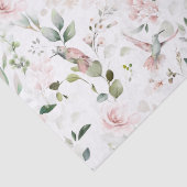 Papier Mousseline Colibri rose de feuillage (Détail)