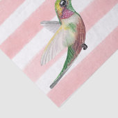 Papier Mousseline Colibri. Rose et Blanc. (Détail)