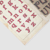 Papier Mousseline Colis de découpage de la typographie alphabétique  (Détail)