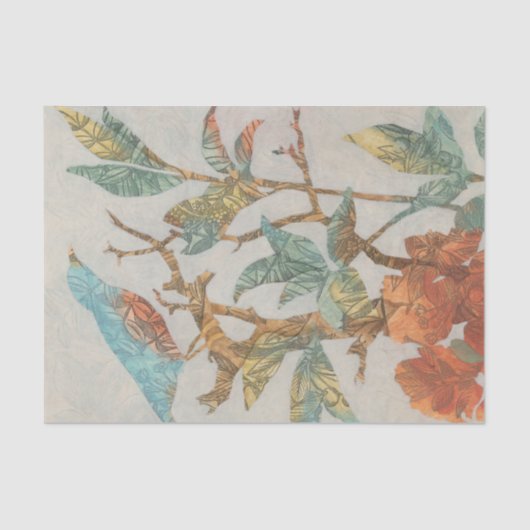 Papier Mousseline Collage aérien I (Recto)