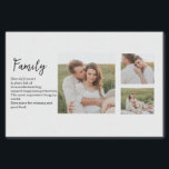 Papier Mousseline Collage Couple Photo & Romantic Family Cadeau<br><div class="desc">Collage Couple Photo & Romantic Family Cadeau</div>