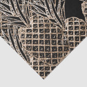 Papier Mousseline Collage d'ananas de feuille d'or de Faux (Détail)